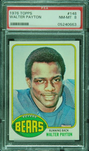 1976 Topps Walter Payton No. 148 PSA 8