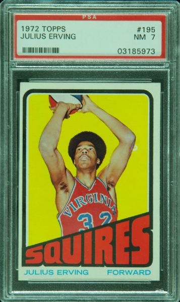 1972-73 Topps Julius Erving No. 195 PSA 7