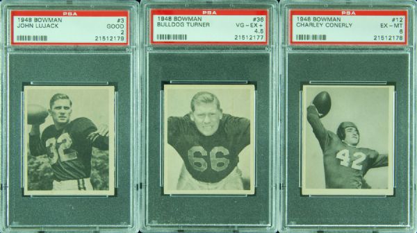 1948 Bowman Football Complete Set (108) with 2 Extra Sammy Baugh