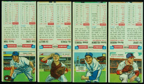 1955 Topps Doubleheaders Lot (11)