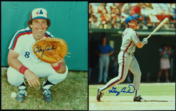 Gary Carter Signed 8x10 Photos (2)