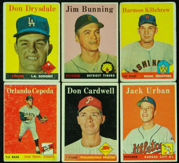 1958 Topps Baseball Lot With Hall of Famers (40)