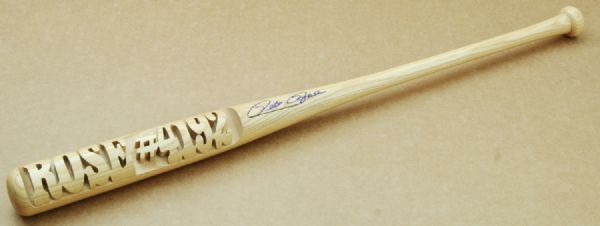 Pete Rose Signed Engraved 4192 Rawlings Bat (PSA/DNA)