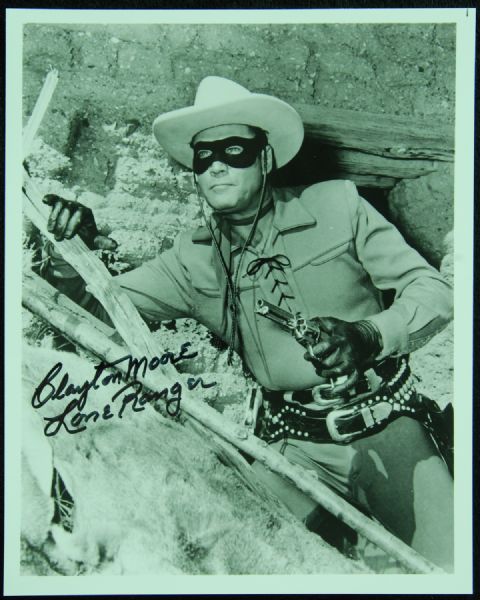 Clayton Moore Signed 8x10 Photo (PSA/DNA)