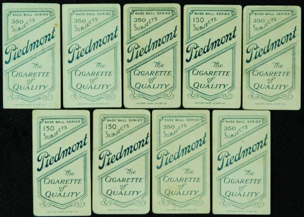 T206 White Border Piedmont Lot (9)