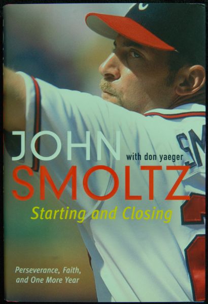 John Smoltz Signed Starting and Closing Books lot of 8