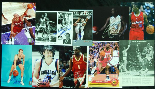 Basketball Signed Photos lot of 100