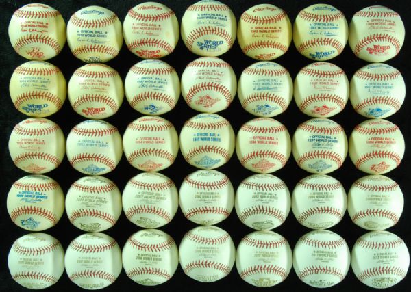 1978-2012 World Series Unsigned Baseballs (35)