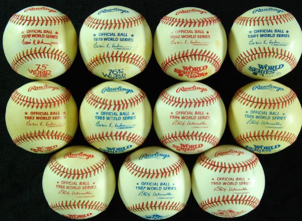 1978-2012 World Series Unsigned Baseballs (35)