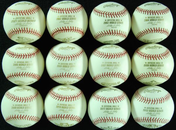 1978-2012 World Series Unsigned Baseballs (35)