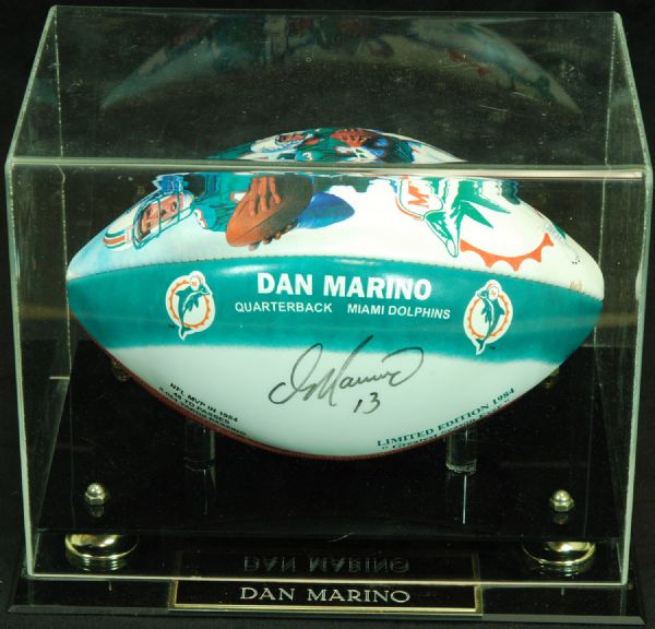 Dan Marino Signed 1984 Greatest Season Ever Football (PSA/DNA)