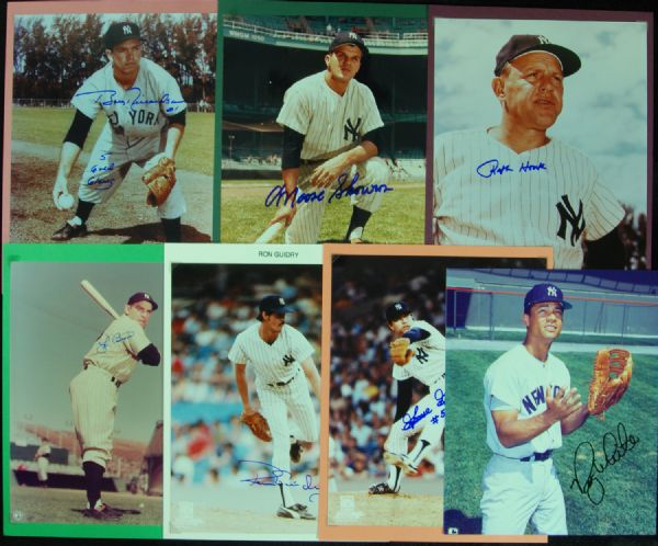 Yankees-Signed 8x10 Photos (36) with Yogi Berra, Gossage