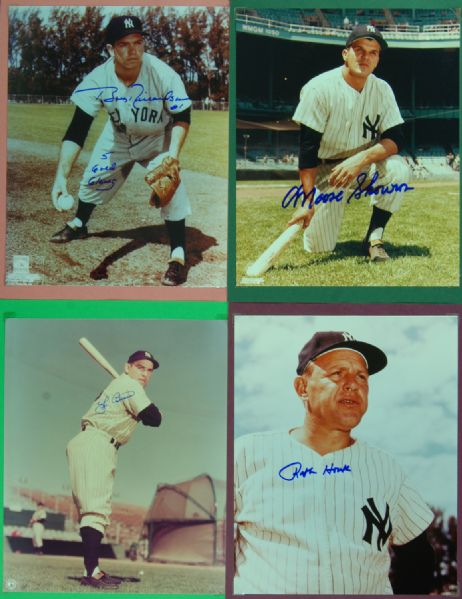 Yankees-Signed 8x10 Photos (36) with Yogi Berra, Gossage