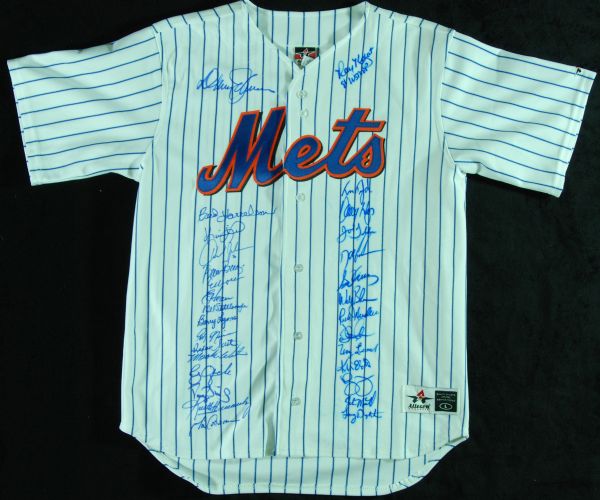 1986 New York Mets Reunion Team-Signed Jersey (30 Signatures)