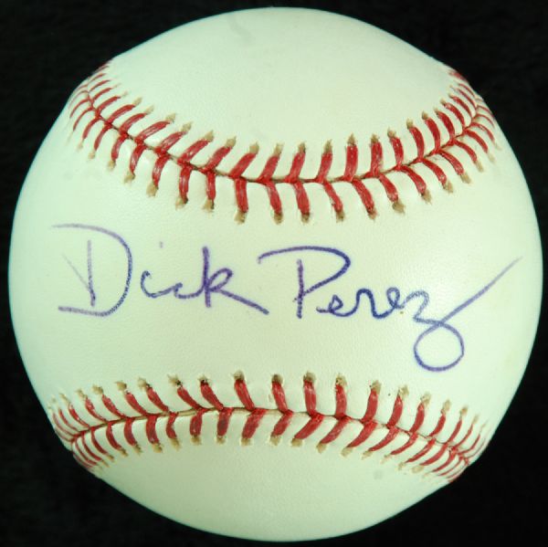 Dick Perez Single-Signed OML Baseball