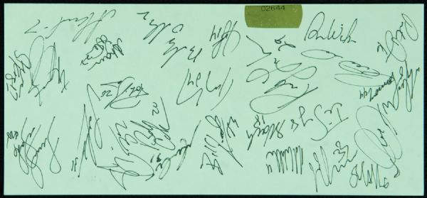 1993-94 Anaheim Ducks Team-Signed Commemorative Ticket (Disney LOA) 