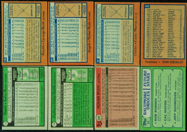 Four Vintage Topps Baseball Complete Sets – 1978, 1979, 1981 and 1982 (4)