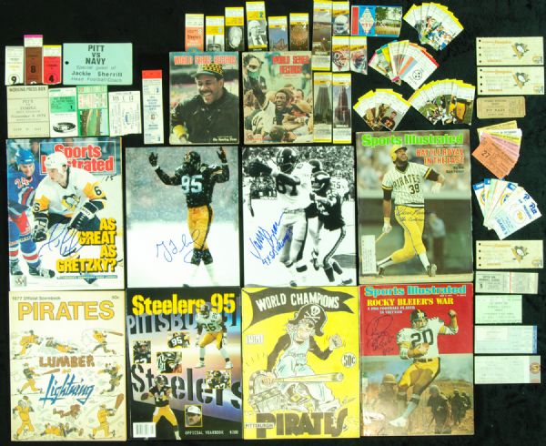 Pittsburgh Collection (100+ Pieces) with Tickets, Autographs, Lemieux