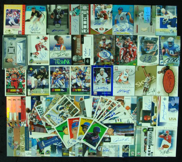 Huge Multi-Sport Autograph & Jersey Card Collection