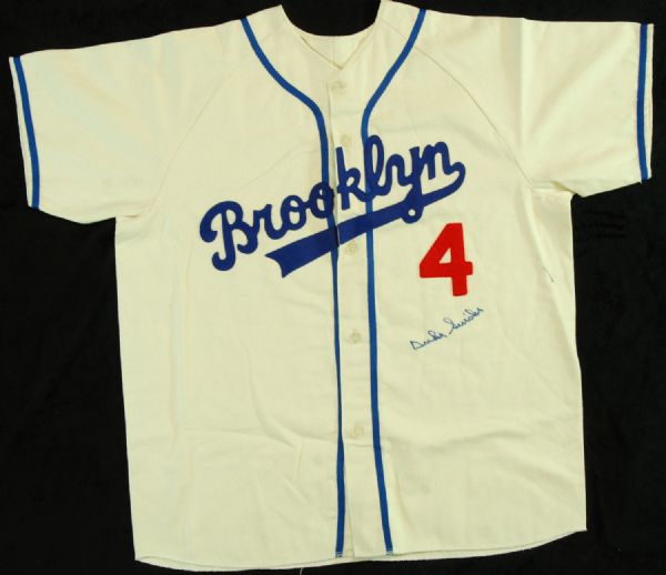 Duke Snider Signed Dodgers Throwback Jersey (PSA/DNA)