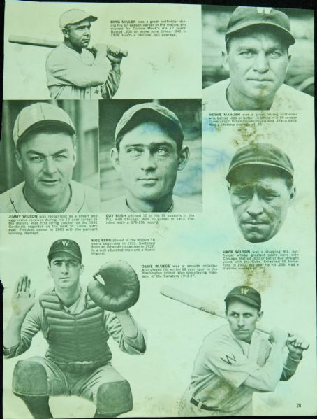 Earle Combs & Red Ruffing Signed Magazine Page (PSA/DNA)