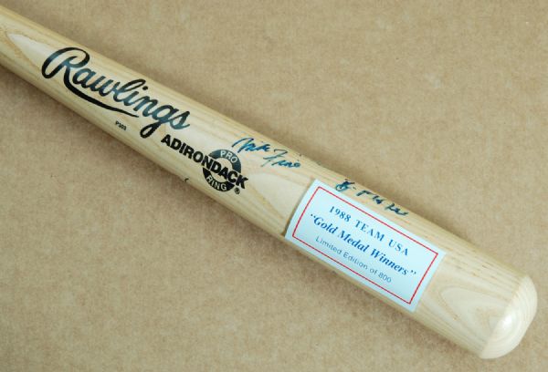 1988 Team USA Gold Medal Winners Team-Signed Bat