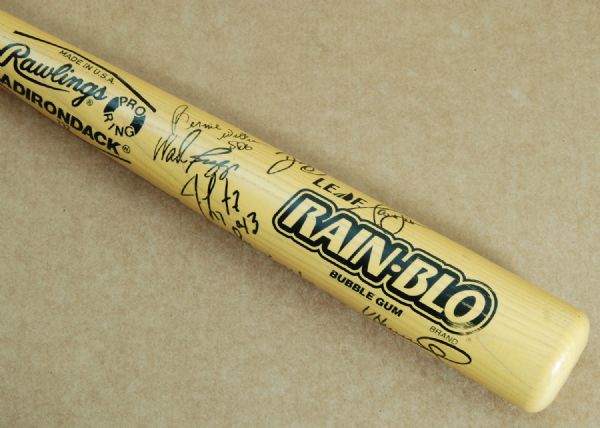 Multi-Signed 1994 Bat Day Giveaway Bat (11 Signatures) with Boggs & Bernie Williams