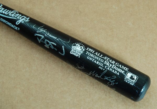 Multi-Signed 1991 All-Star Game Bat (5 Signatures) 