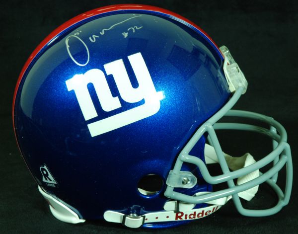 Osi Umenyiora Signed Giants Full-Size Helmet (Steiner)