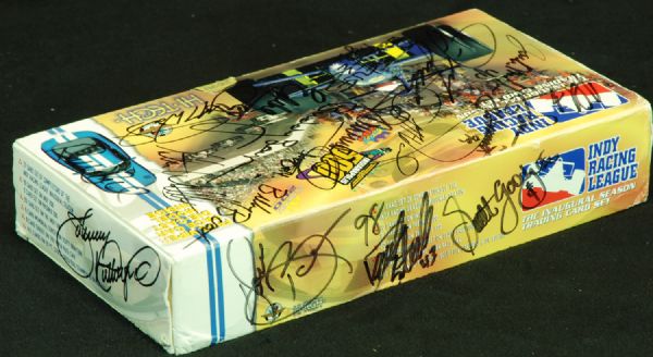 Multi-Signed 1996 Indy Drivers Trading Cards Boxed Set (20 Signatures)