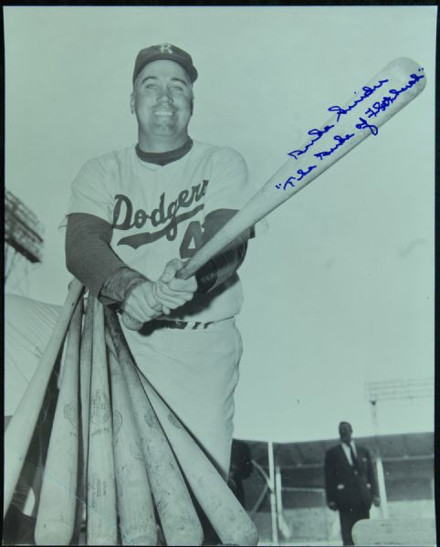 Duke Snider Signed 16x20 Photo The Duke of Flatbush