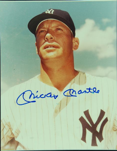 Mickey Mantle Signed 8x10 Photo