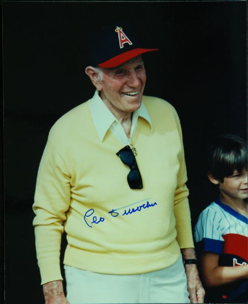 Leo Durocher Signed 8x10 Original Negative Photo (PSA/DNA)