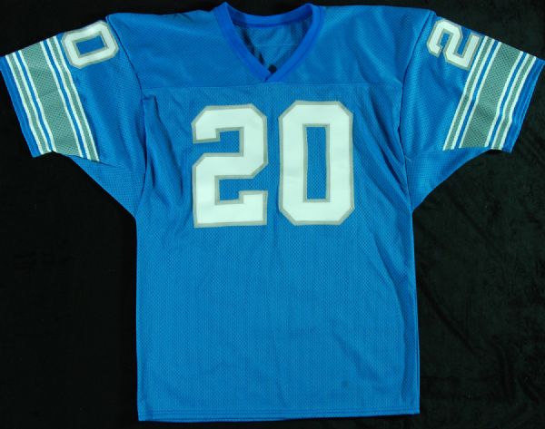 Barry Sanders Signed Lions Stat Jersey