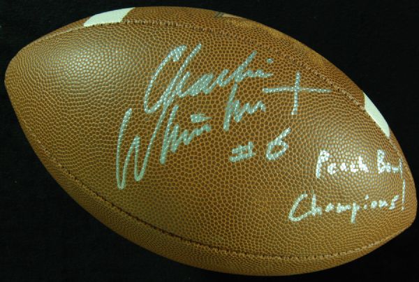 Charlie Whitehurst Signed Game-Used 2005 Peach Bowl Football