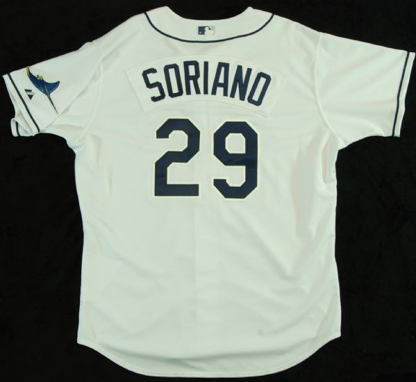 Rafael Soriano 2010 Rays Game-Used Home Jersey