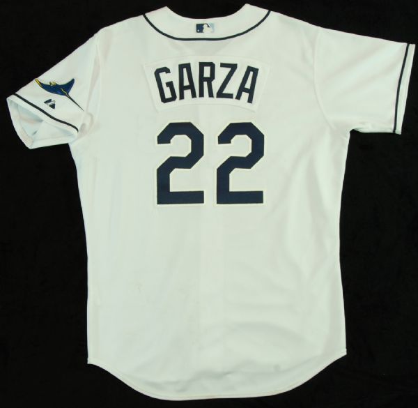 Matt Garza 2010 Rays Game-Used Home Jersey