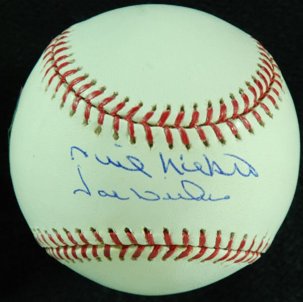 Phil & Joe Niekro Signed OML Baseball