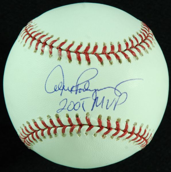 Alex Rodriguez Single-Signed OML Baseball 2005 MVP