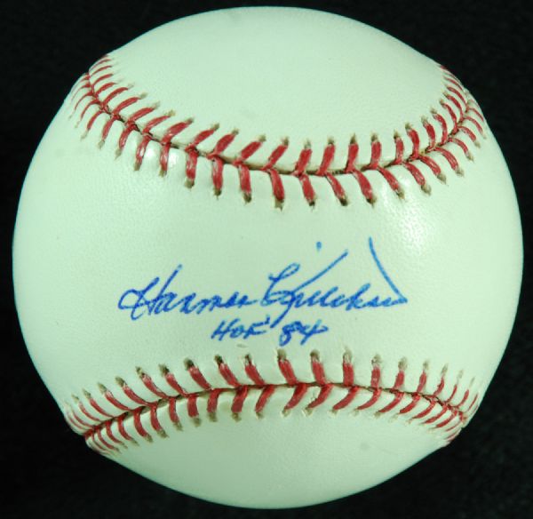 Harmon Killebrew Single-Signed OML Baseball HOF 84 (Steiner)