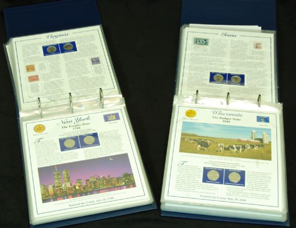 Statehood Quarters Collection Complete Set in Binders (2)