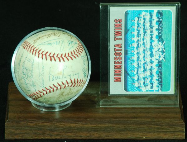 1970-71 Minnesota Twins Team-Signed Baseball (26 Signatures)