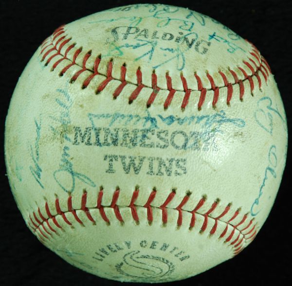 1970-71 Minnesota Twins Team-Signed Baseball (26 Signatures)