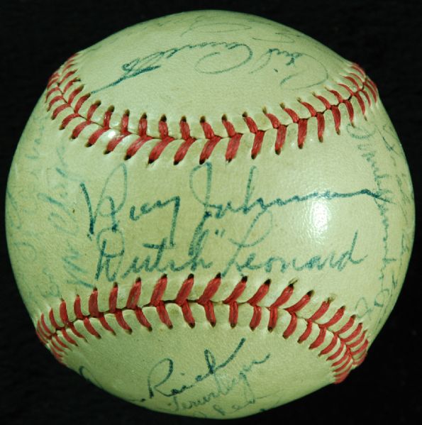 1951 Chicago Cubs Team-Signed Baseball (27 Signatures)