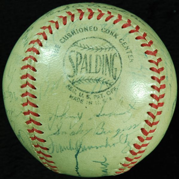 1951 Chicago Cubs Team-Signed Baseball (27 Signatures)