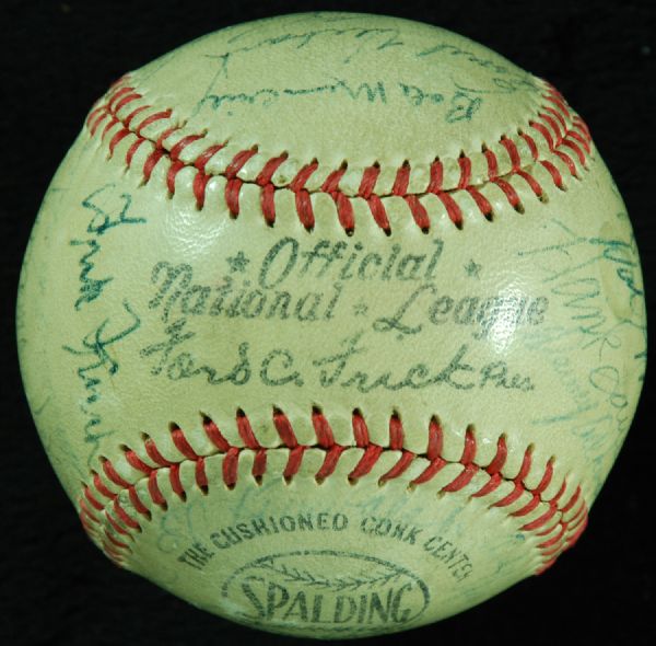 1951 Chicago Cubs Team-Signed Baseball (27 Signatures)