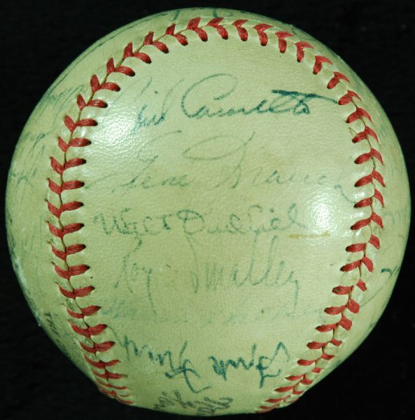 1951 Chicago Cubs Team-Signed Baseball (27 Signatures)