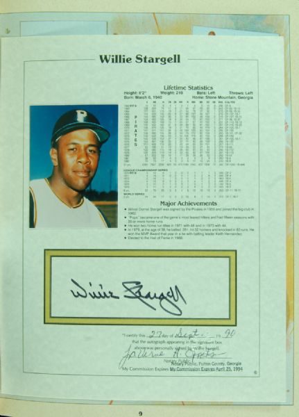 Multi-Signed Players of Cooperstown Book (43 Signatures) with Aaron, Mays, Musial