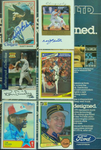 1982 World Series (Brewers vs. Cardinals) Multi-Signed Program (70+ Signatures) 