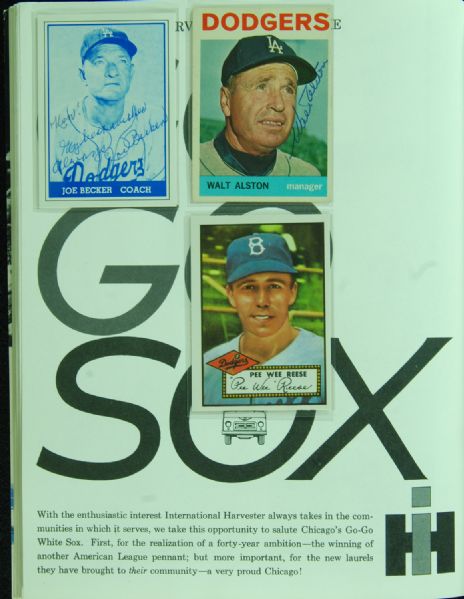 Multi-Signed 1959 World Series Program (50 Signatures) with Alston, Campanis